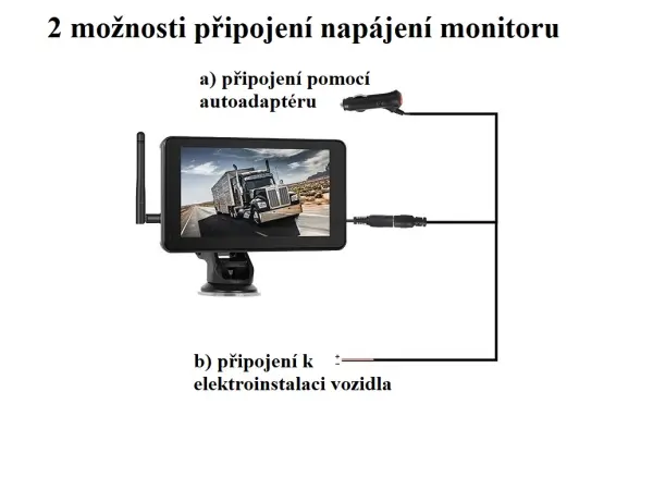 wifi parkovaci set truck a3998, dotykovy lcd 7" se solarni kamerou s magnetem