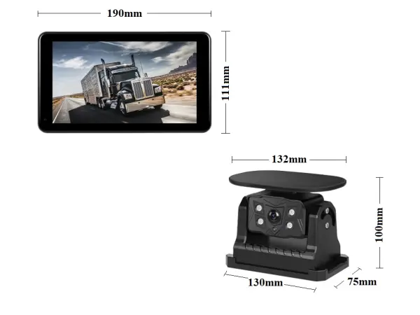 wifi parkovaci set truck a3998, dotykovy lcd 7" se solarni kamerou s magnetem