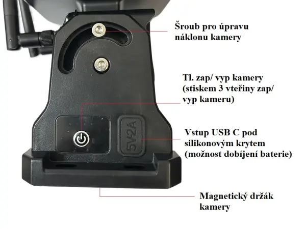 wifi parkovaci set truck a3998, dotykovy lcd 7" se solarni kamerou s magnetem