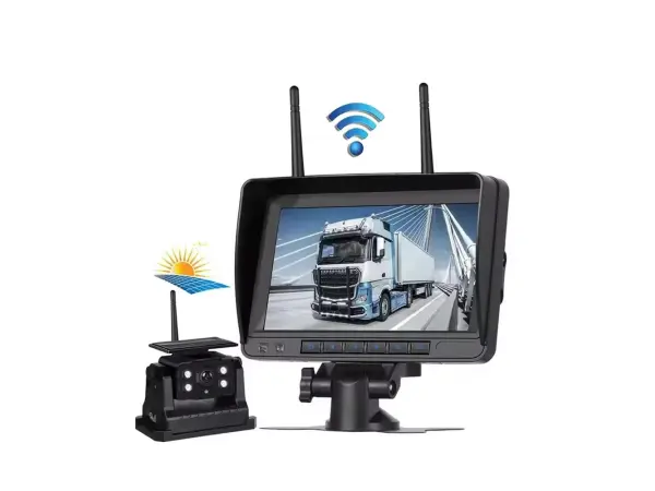 wifi parkovaci set truck a3485 ips monitor 7" se solarni bezdratovou kamerou s magnetem