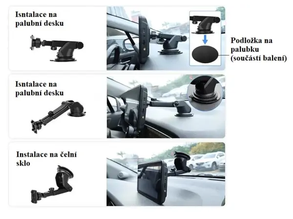 wifi parkovaci set truck a3999, dotykovy lcd 7" splitscreen, 2x solarni kamera s magnetem