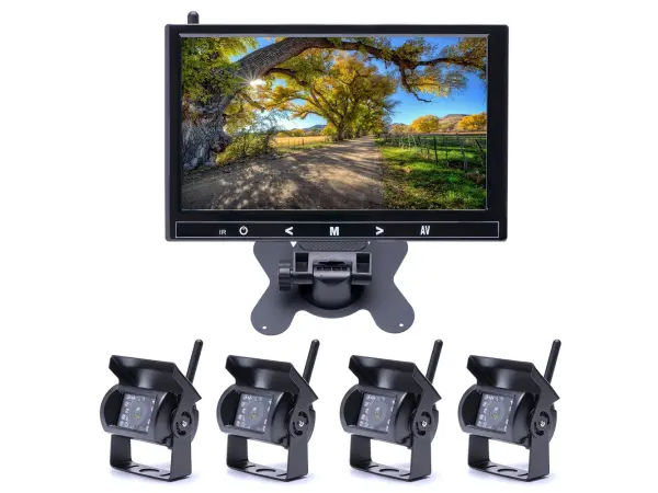 wifi parkovaci set truck se 4 kamerami k0163 + 9" lcd monitor