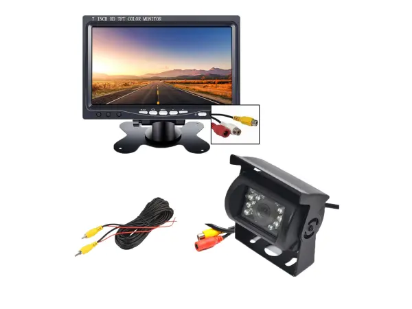 parkovaci system truck, r0030p 18ir led av cinch kamera s 7" lcd displejem na palubku