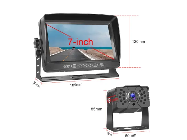 parkovaci set truck a3002-ahd, 7" hd display s jednou zadni kamerou