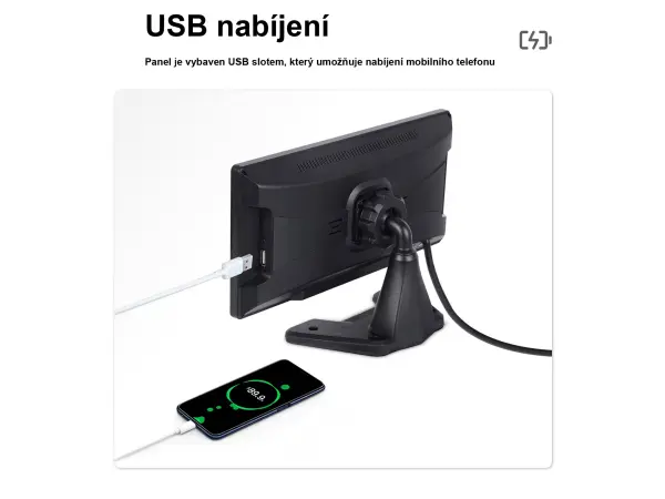 parkovaci set truck a3374, 10,36" hd displej + 4x zadni kamera pro android auto