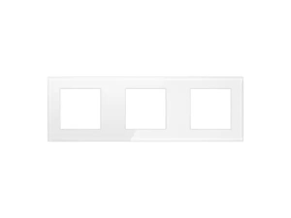 sran bile sklo ramecek pro 3 moduly 