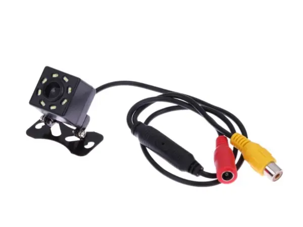 parkovaci set s lcd p0082 ve zpetnem zrcatku + parkovaci kamera k0196p  8 ir led