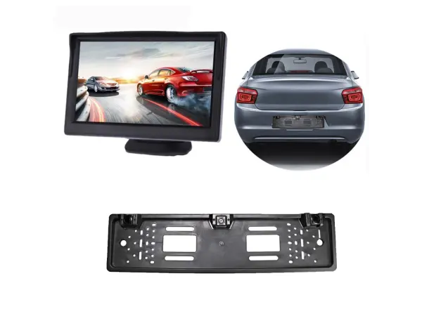 parkovaci set lcd 5" + senzory + kamera 4ir led v spz