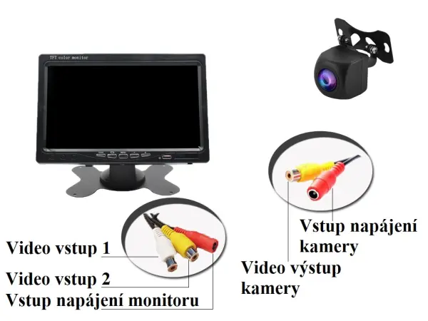parkovaci set ahd lcd 7" + ahd kamera a2961