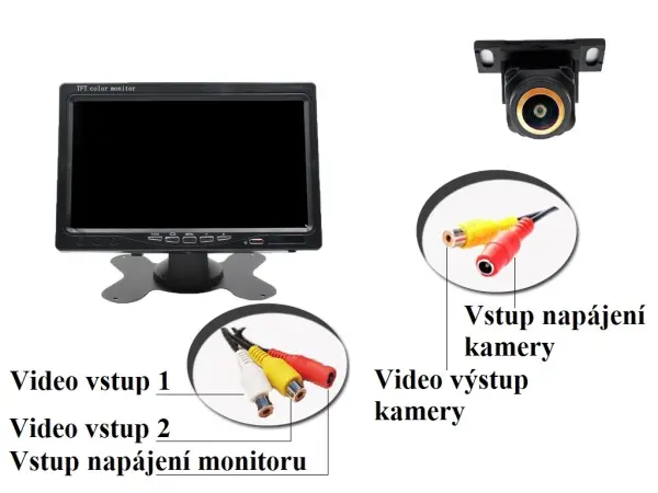 parkovaci set ahd lcd 7" + ahd kamera a2961