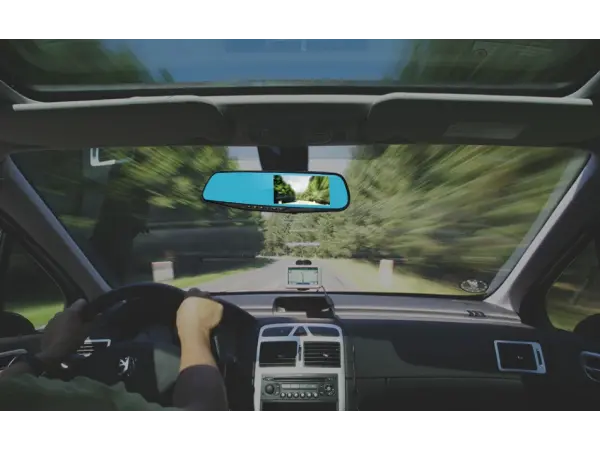 parkovaci kamera s lcd ve zpetnem zrcatku k0074a2 s fullhd 1080p predni kamerou