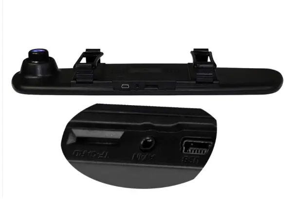 parkovaci kamera s lcd ve zpetnem zrcatku k0074a2 s fullhd 1080p predni kamerou