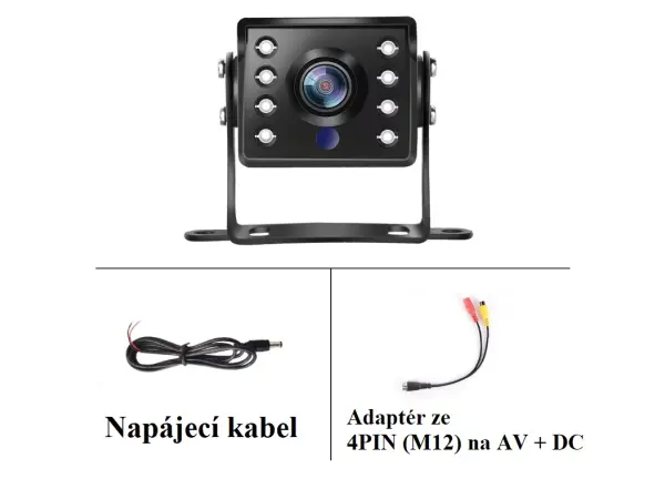 parkovaci kamera a3137 ahd/cvbs pro nakladni auta, privesy, autobusy