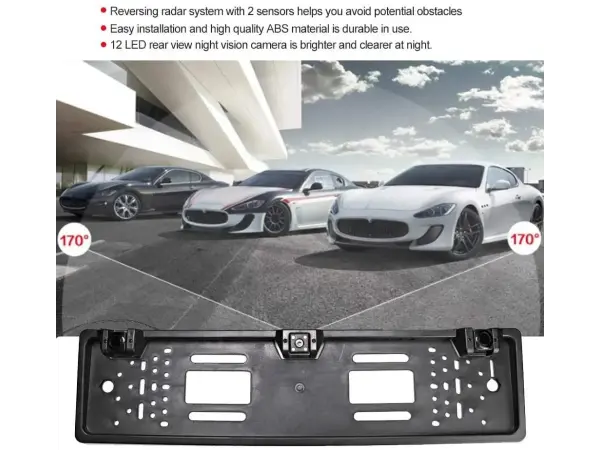 parkovaci senzory s kamerou v drzaku spz