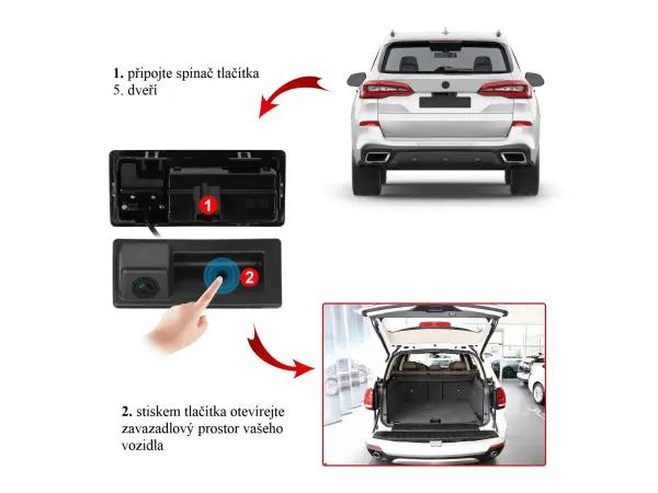 parkovaci kamera a3441 ahd/cvbs cinch av pro volkswagen, skoda, audi, 2017-2021