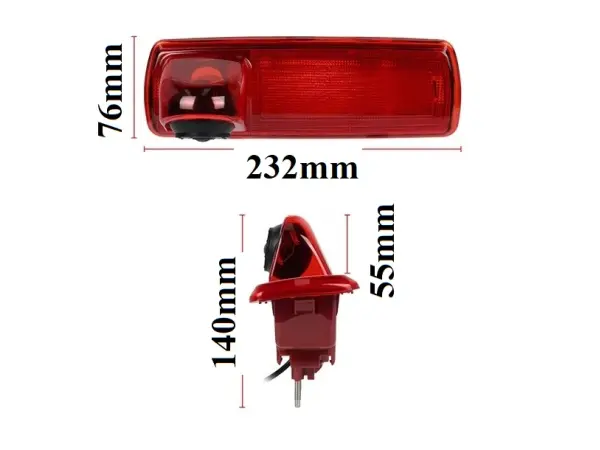 parkovaci kamera cvbs/ ahd v krytu brzdoveho svetla pro opel vivaro, renault trafic, fiat talento, nissan nv300