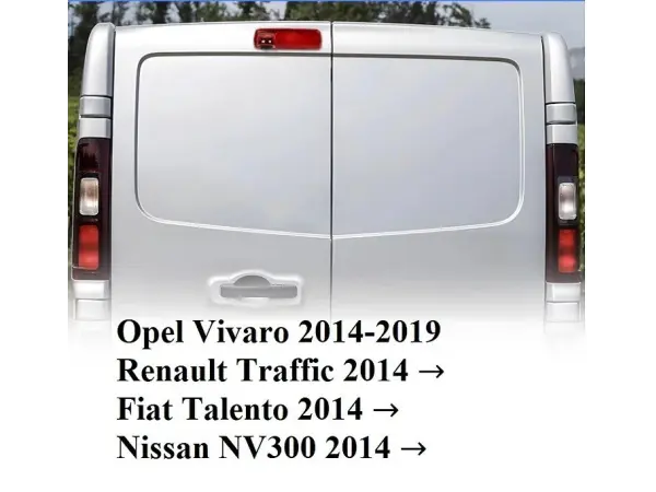 parkovaci kamera cvbs/ ahd v krytu brzdoveho svetla pro opel vivaro, renault trafic, fiat talento, nissan nv300