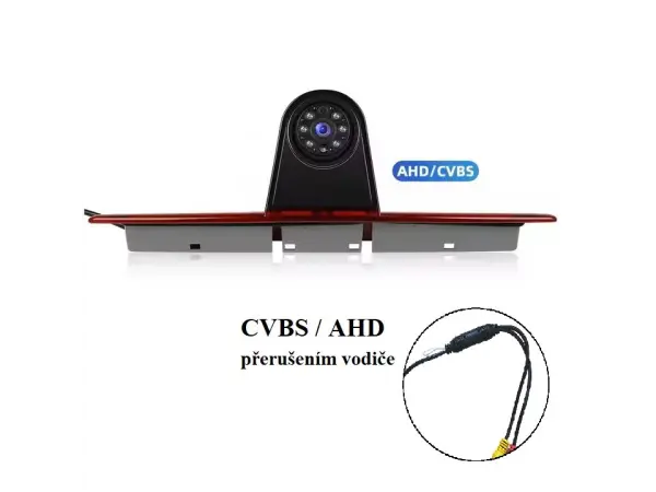 parkovaci kamera cvbs/ ahd v krytu brzdoveho svetla pro mercedes benz sprinter, vw crafter van 2006-2019