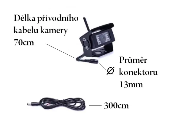 wifi truck parkovaci kamera f0503 pro mobilni telefon