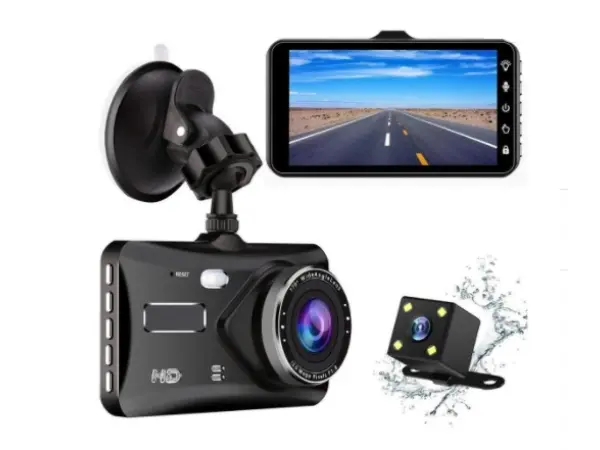 car dvr 4 lcd t2006 kamera do auta full hd 1080p + parkovaci kamera 4led