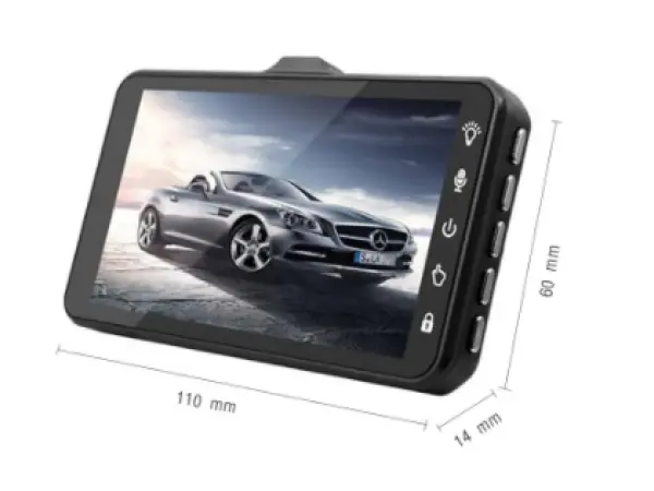 car dvr 4 lcd t2006 kamera do auta full hd 1080p + parkovaci kamera 4led