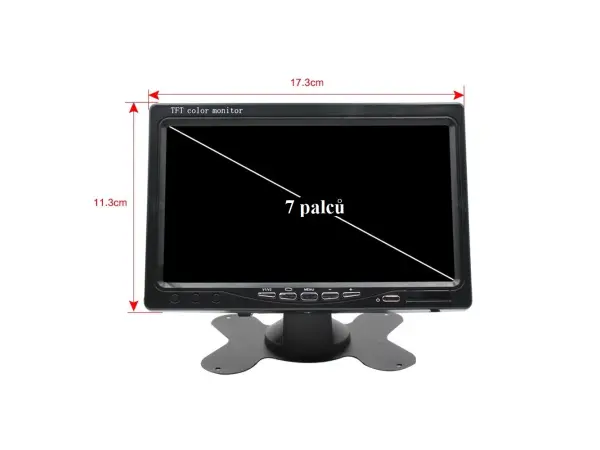 lcd 7" ahd digitalni monitor do auta na palubku pro parkovaci kameru