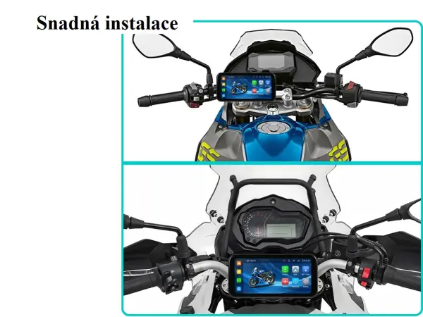 multimedialni monitor na motorku a3660 se zaznamem jizdy, lcd 6.25"