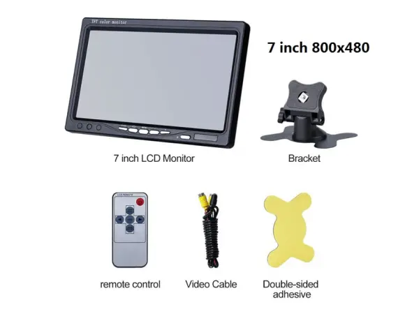 lcd 7"  r008 cinch pro parkovaci kameru a jine video mont. na palubku