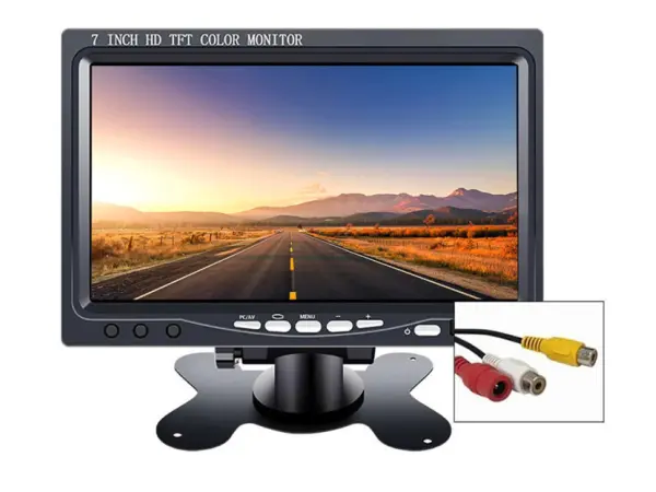 lcd 7"  r008 cinch pro parkovaci kameru a jine video mont. na palubku