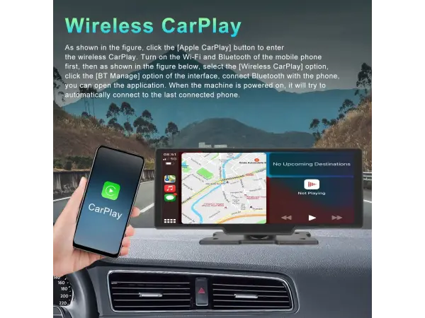 volna multifunkcni lcd display 10" a3247, carplay & android auto