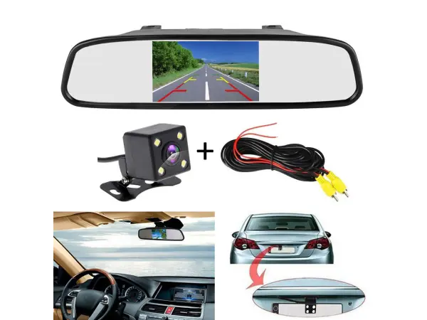 zpetne zrcatko f0002 s lcd 4,3 s parkovaci kamerou