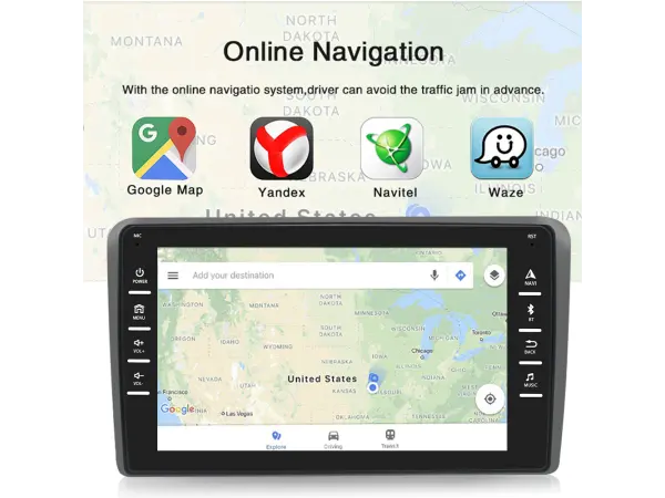 autoradio 8"lcd q3531 android 9.1 pro audi a3 2008-2012