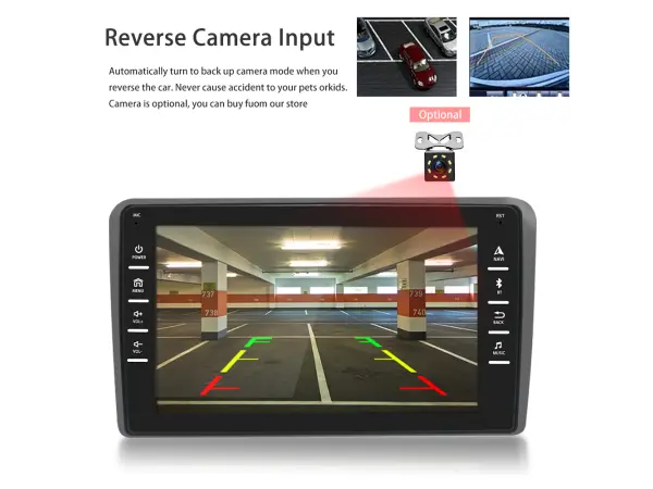 autoradio 8"lcd q3531 android 9.1 pro audi a3 2008-2012