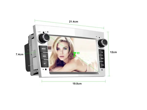 autoradio a3084sr 7" 2+32gb android 13, carplay & android, auto wifi gps bt fm rds hi-fi audio pro opel/astra/antara/vectra silver