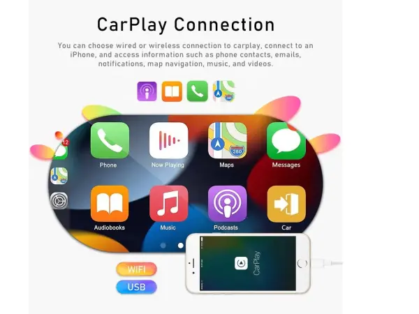 autoradio a3084sr 7" 2+32gb android 13, carplay & android, auto wifi gps bt fm rds hi-fi audio pro opel/astra/antara/vectra silver