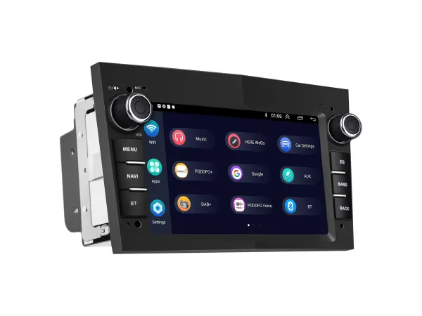 autoradio a3084bk 7" 2+32gb android 13, carplay & android, auto wifi gps bt fm rds hi-fi audio pro opel/astra/antara/vectra black