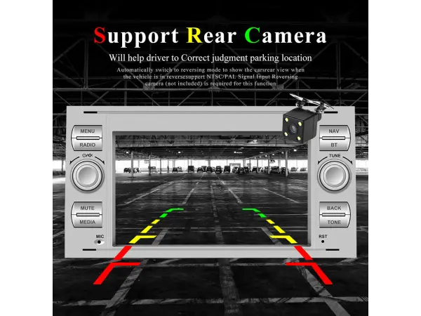 autoradio 7" a3718we android 13 2gb+64gb - podpora bt gps wifi pro ford,connect,fiesta,transit,focus