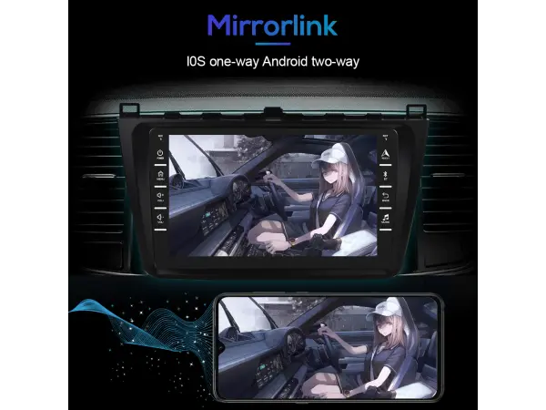 autoradio 9" q3495 android 9.1, podpora bt gps wifi pro mazda 6 rui wing 2009-2016