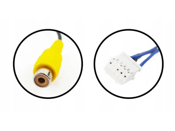 video kabel s 10 pin konektorem a cinch pro parkovaci kamery a wifi antenu