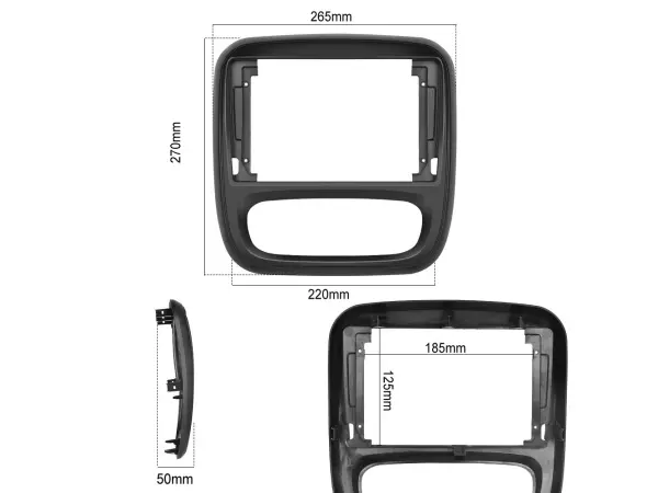 trafic/opel vivaro (2015) 9" -redukcni ramecek a7288 pro autoradio 9"