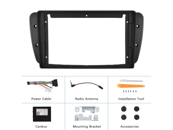 seat ibiza (2013) 9"- redukcni ramecek a7217 pro autoradio 9"