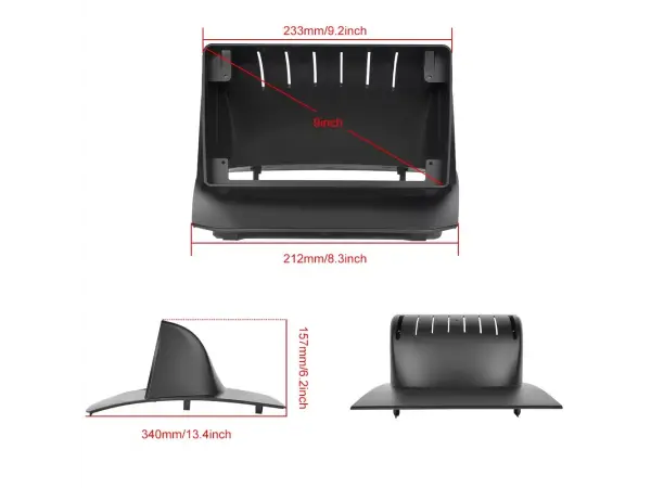 ford fiesta (2009-2014) 9"- redukcni ramecek a7553 pro autoradio 9"