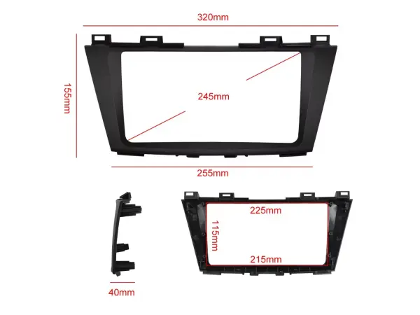 mazda 5 (2011-2013) - redukcni ramecek a7300 pro autoradio 9"