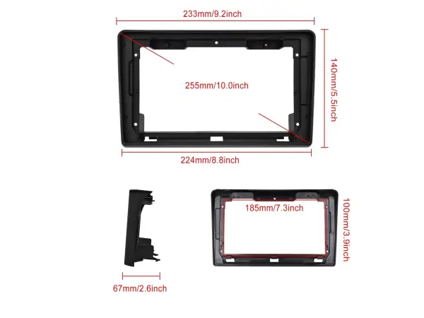 fiat ducato (2006 -2023),citroen jumper 2 (2006-2024),peugeot boxer 2 (2006 -2024)-redukcni ramecek a7616 pro autoradio 9"