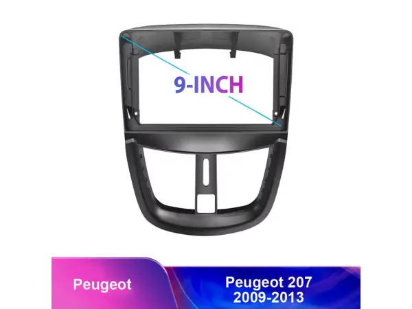 peugeot 207 (2009-2013) -redukcni ramecek a7210 pro autoradio 9"