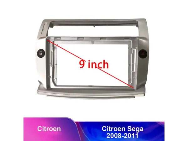 citroen c4 (2004-2009)/ sega (2008-2011)-redukcni ramecek a7186 pro autoradio 9" manualni klimatizace