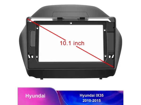 hyundai ix35 (2010-2015) 10,1"- redukcni ramecek a7146 pro autoradio 10,1" (matna cerna)