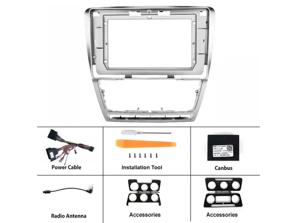 autoradio 10,1" lcd a3196 s rameckem pro skoda octavia ii 2009-2013 facelift