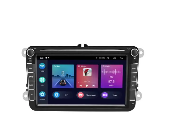 autoradio 8" lcd a3054 2+32g  android 13 s rameckem sk-012 pro skoda rapid