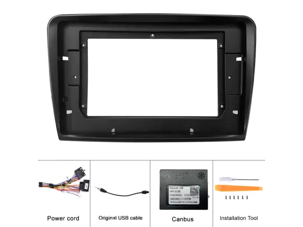 autoradio 10,1" lcd a3196 2gb+32gb android 13 s rameckem pro skoda superb 2 3/08-8/15